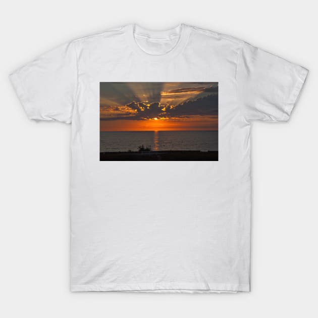 Carlsbad Pacific Ocean Sunset T-Shirt by KirtTisdale